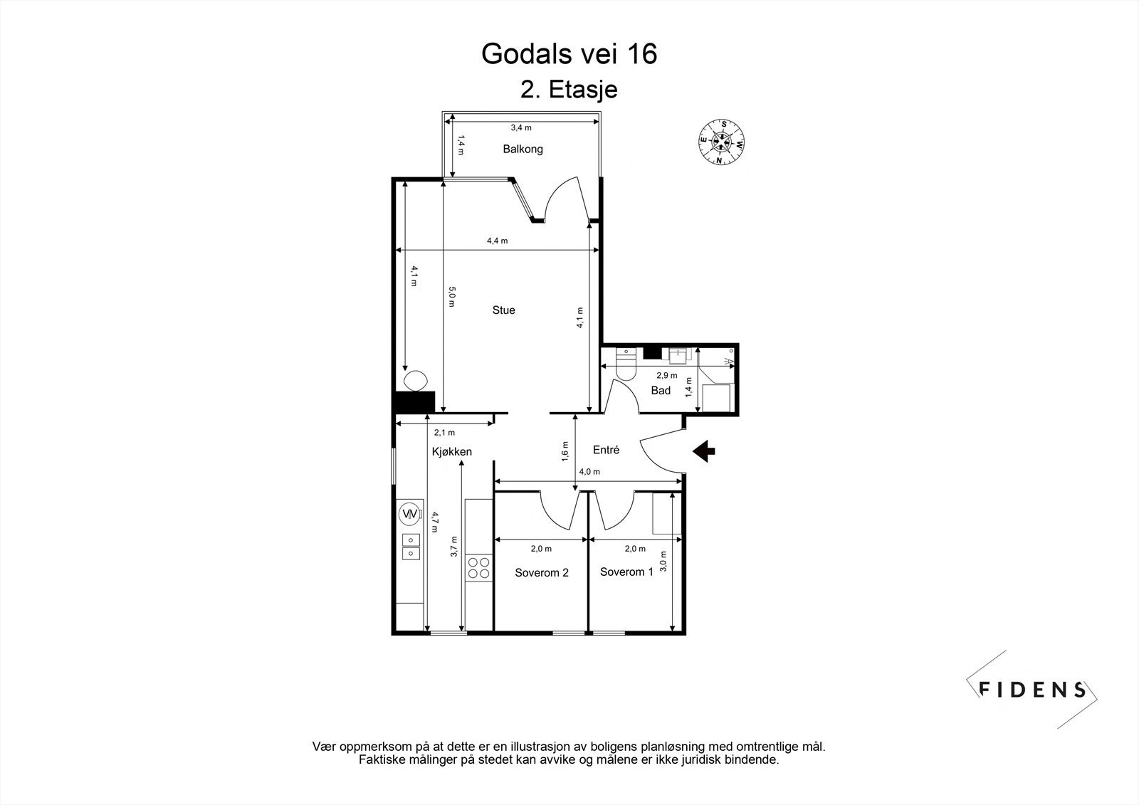 Plantegning Galleribilde