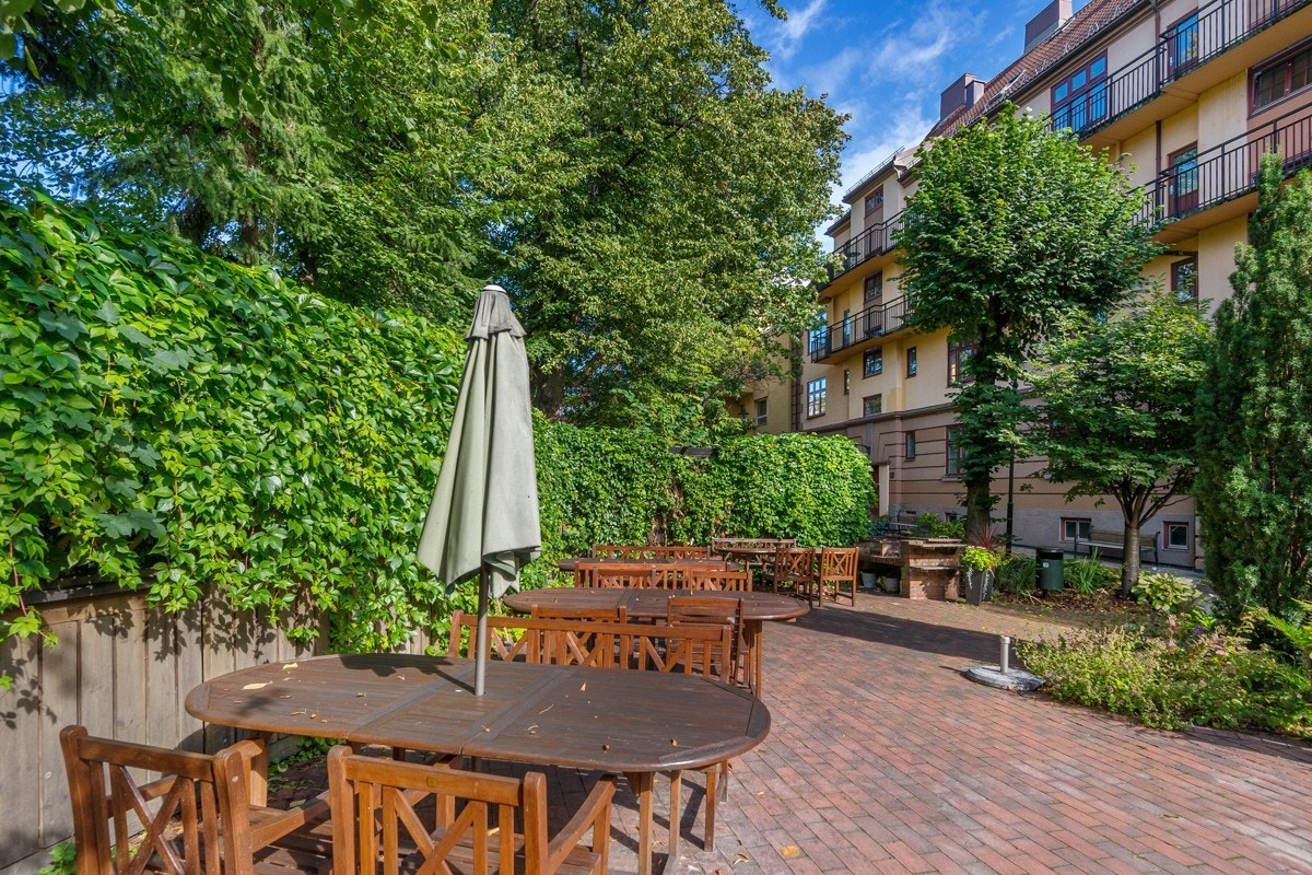 Hegermanns gate 6 - Bakgård sommer Galleribilde