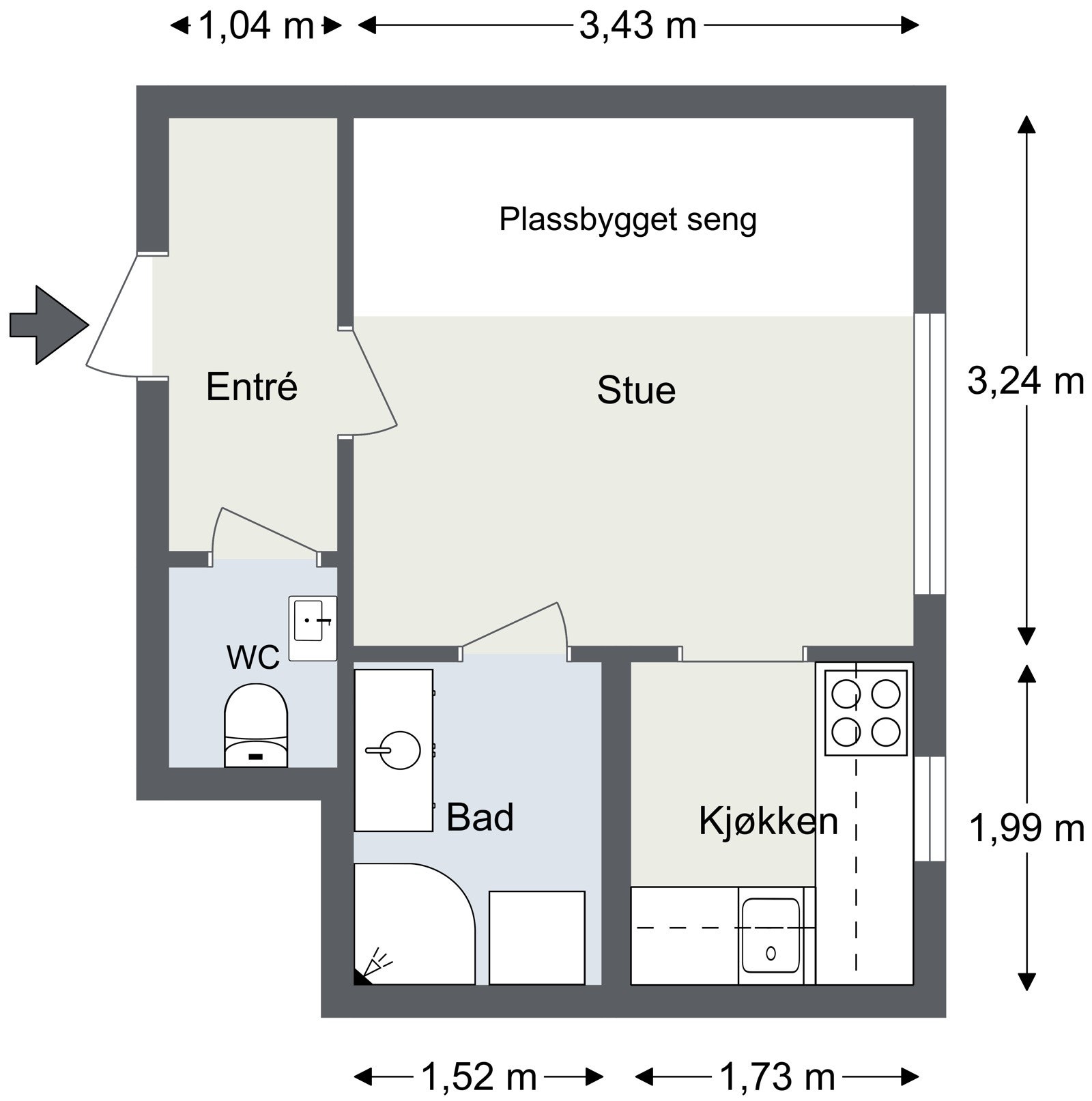 Plantegning. Galleribilde