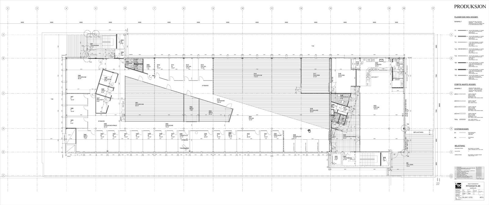 Plan 3 etg kontor Galleribilde