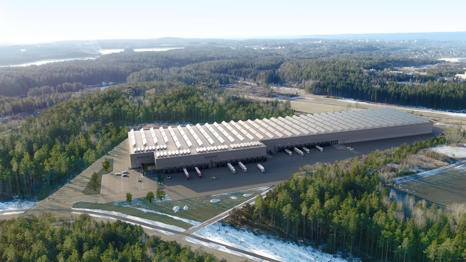 Illustrasjon av hvordan bygget kan se ut. Galleribilde