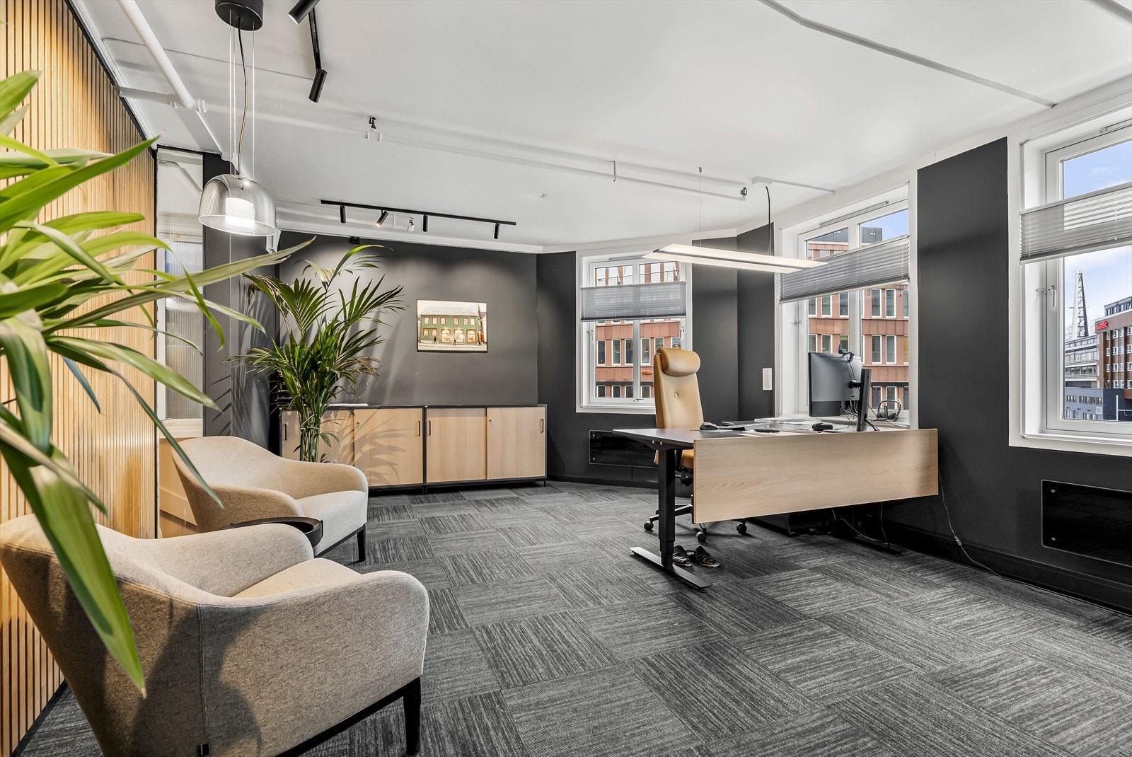 Kontorlokalet er nylig renovert Galleribilde
