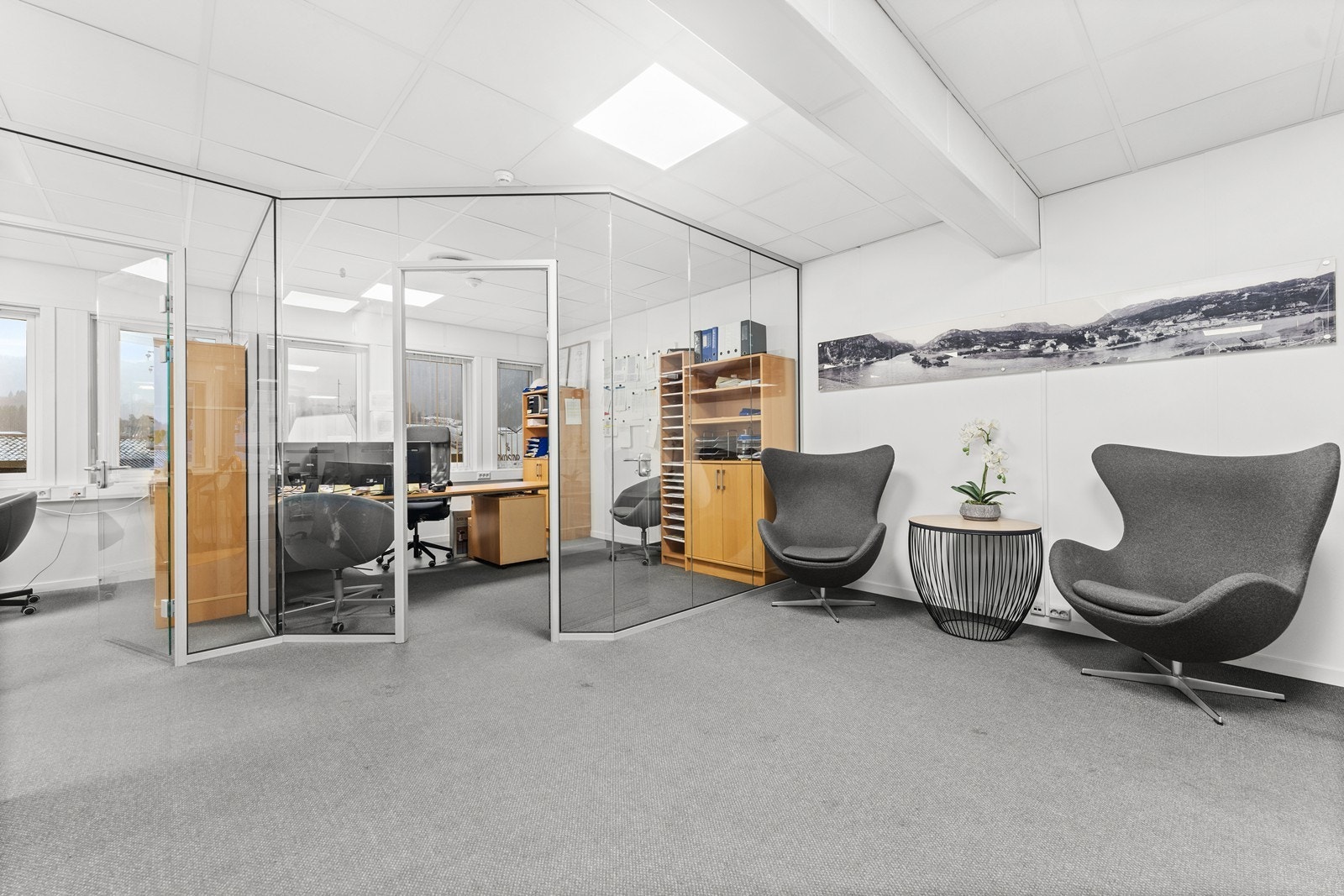 Kaffekrok/ samlingspunkt i gangen. Galleribilde