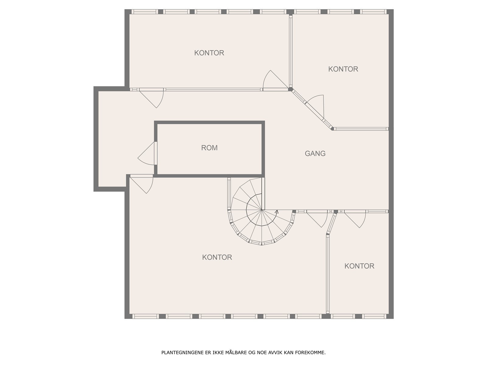 Plantegning 3. etg. Galleribilde
