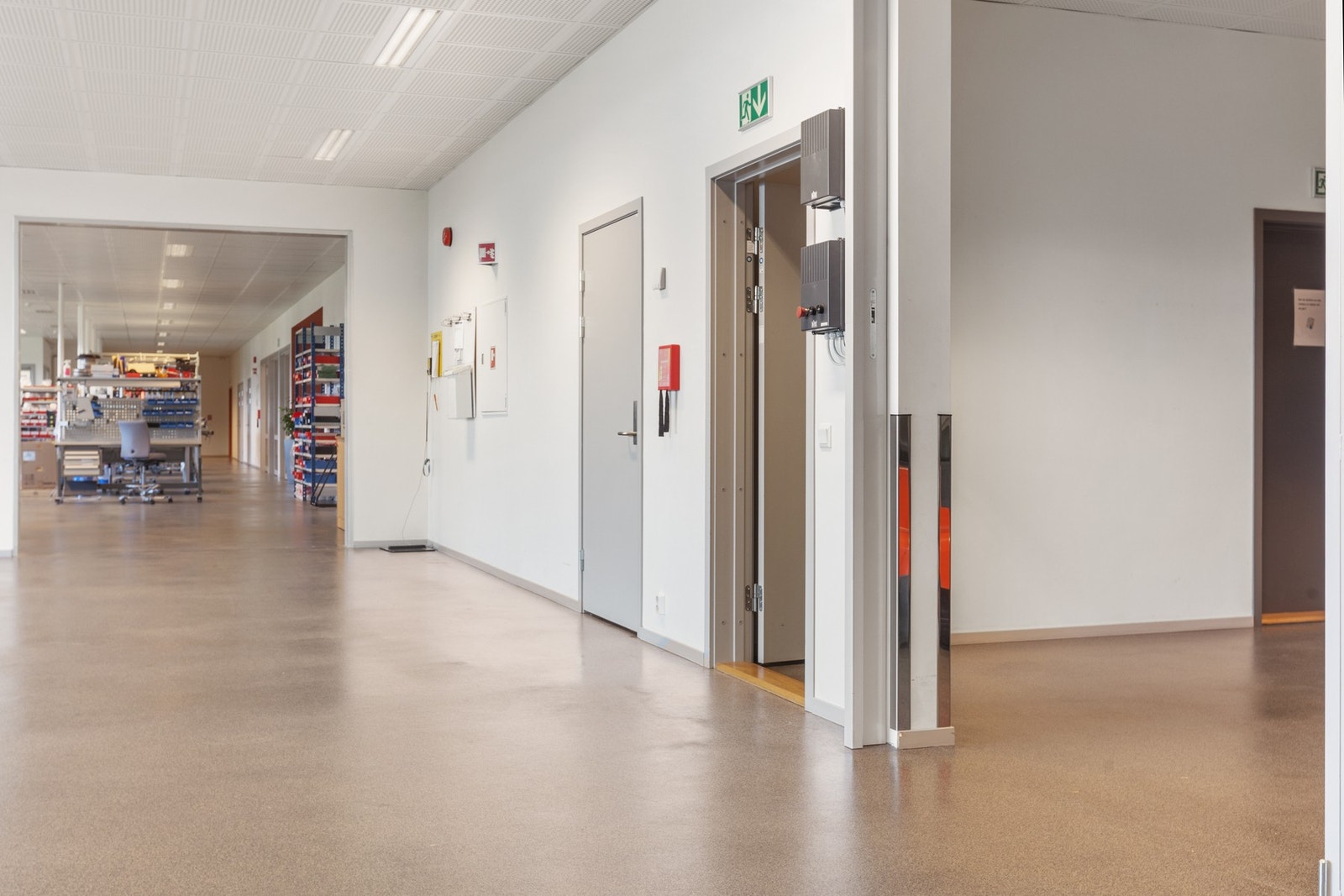 Høyt fokus på brannsikring og inndelinger i ulike brannsoner. Galleribilde