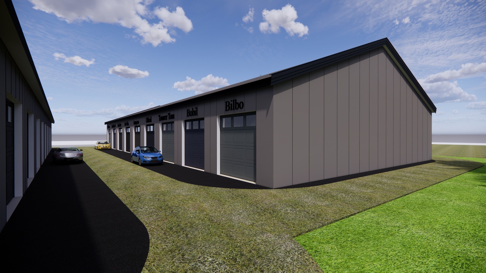 Illustrasjons bilder: Fasade bakside Galleribilde