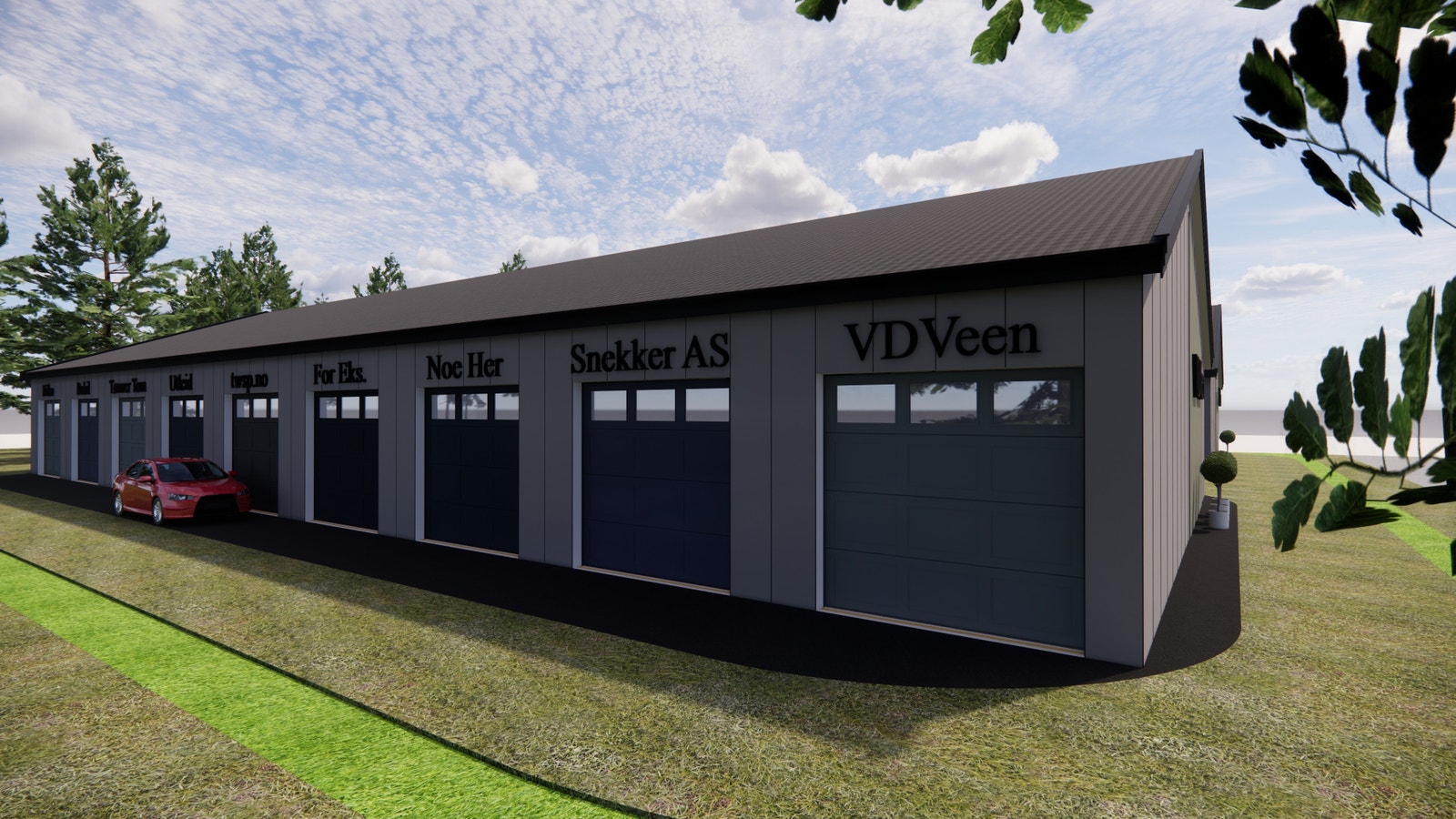 Illustrasjons bilder: Fasade Nord forside Galleribilde