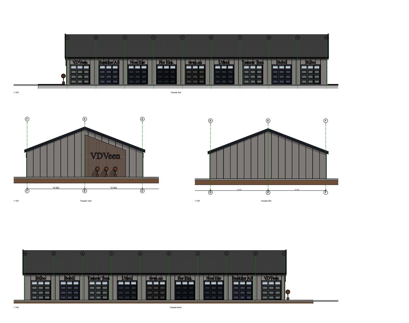 Illustrasjons bilder: Lagerseksjoner Kongsberg bygg A1 Galleribilde