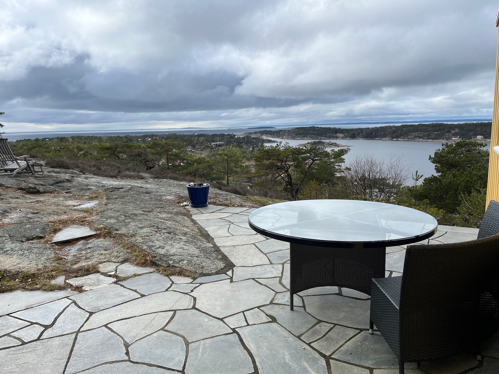 Terrasse med panorama utsikt Galleribilde