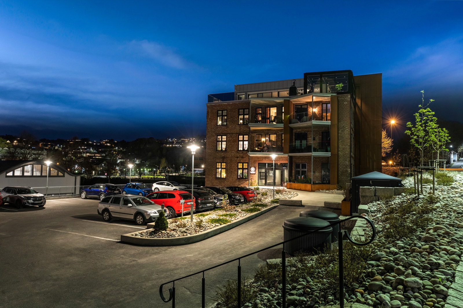 Batterifabrikken by night Galleribilde
