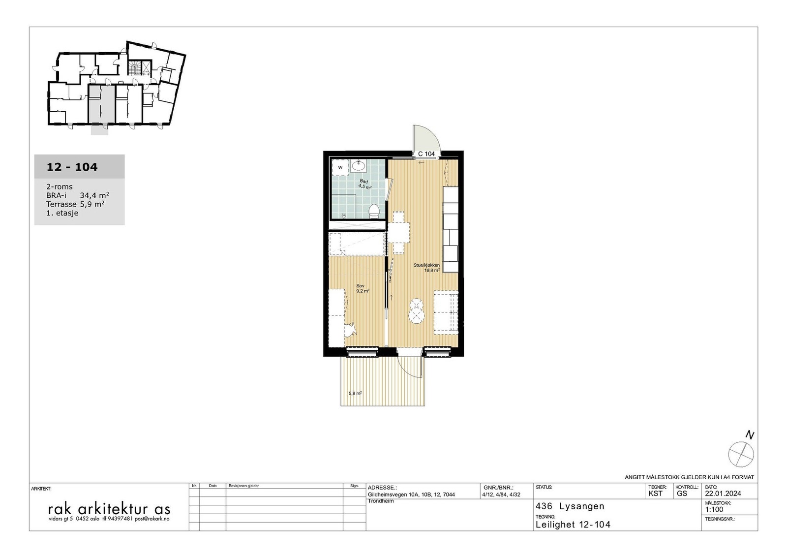 Planløsning. Galleribilde