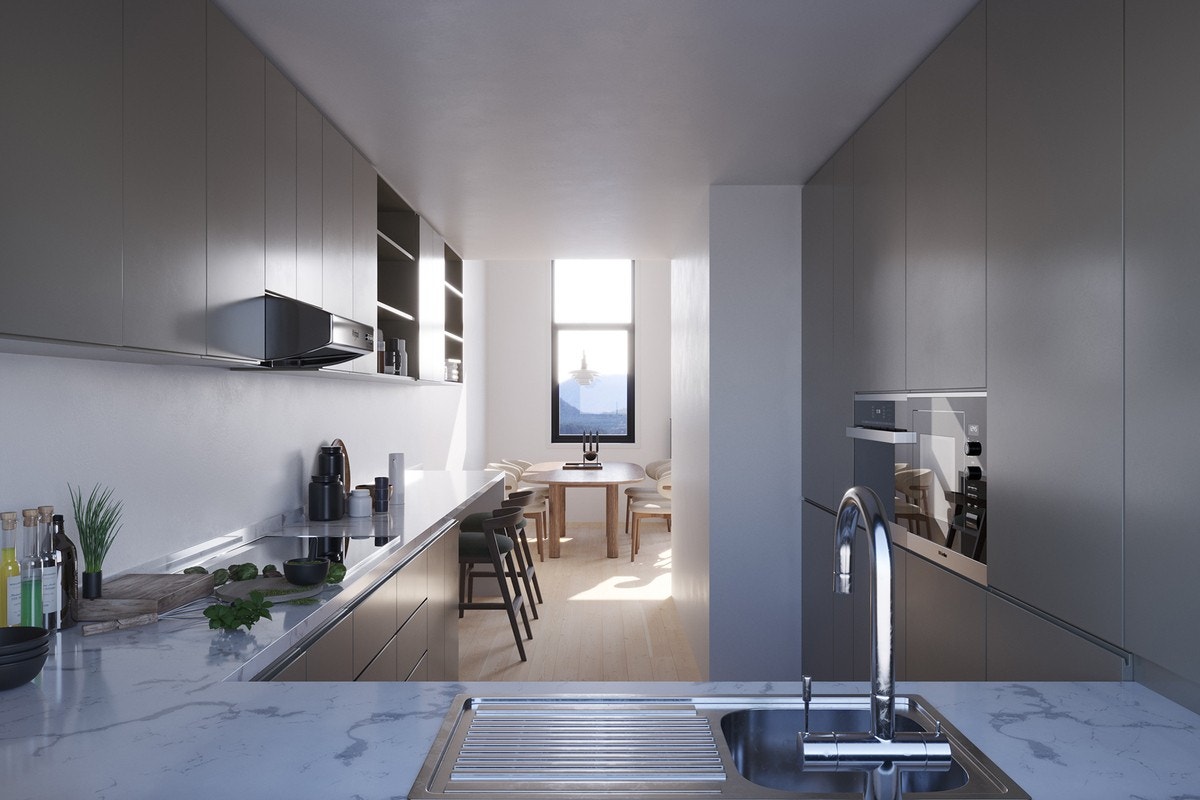 Perspektiv kjøkken Galleribilde