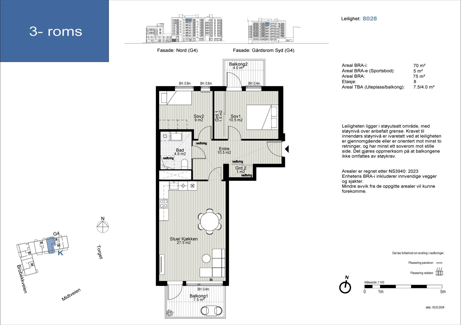 Planløsning leilighet 8024 Galleribilde
