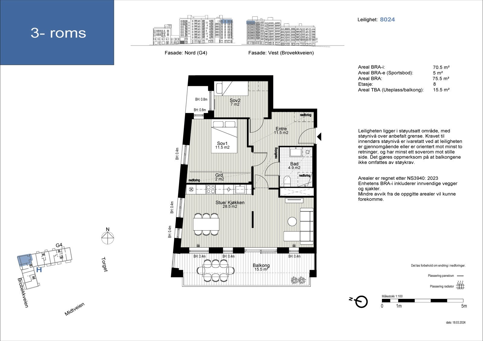 Planløsning leilighet 8024 Galleribilde