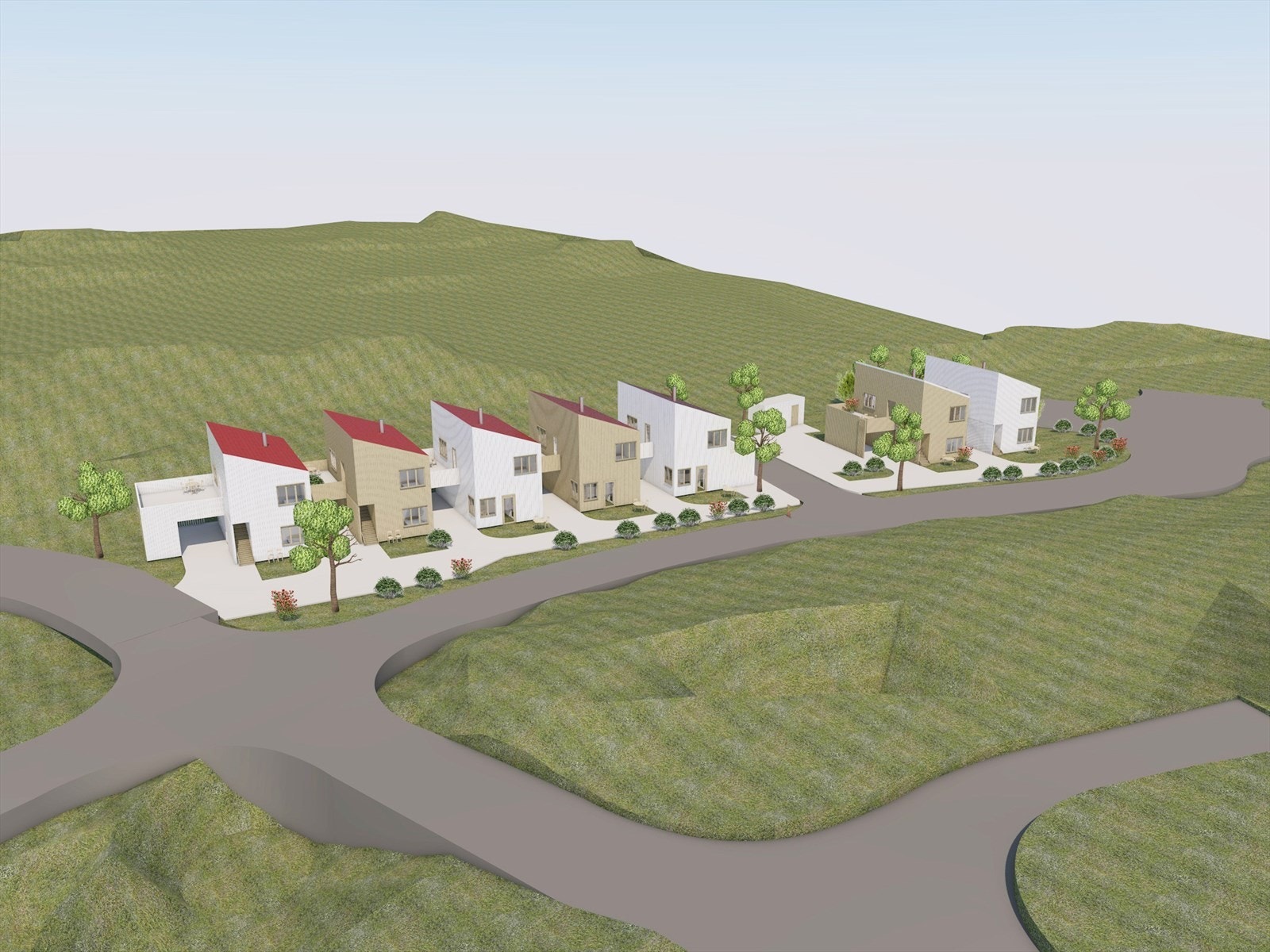 Her tilbyr vi både klar for maler og nøkkelferdige boliger. Galleribilde