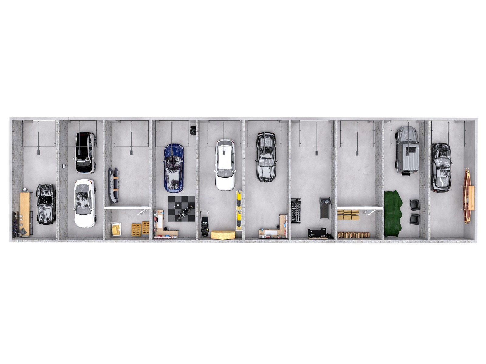 3D plantegning - Garasjer Galleribilde