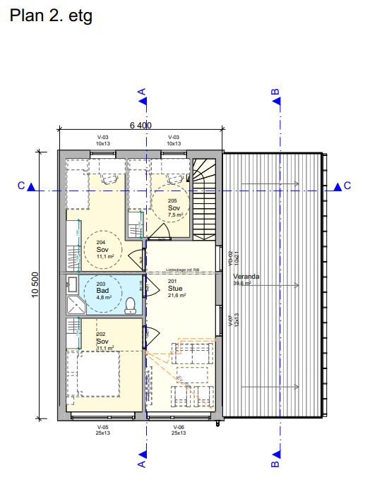 Plan 2. etasje Galleribilde