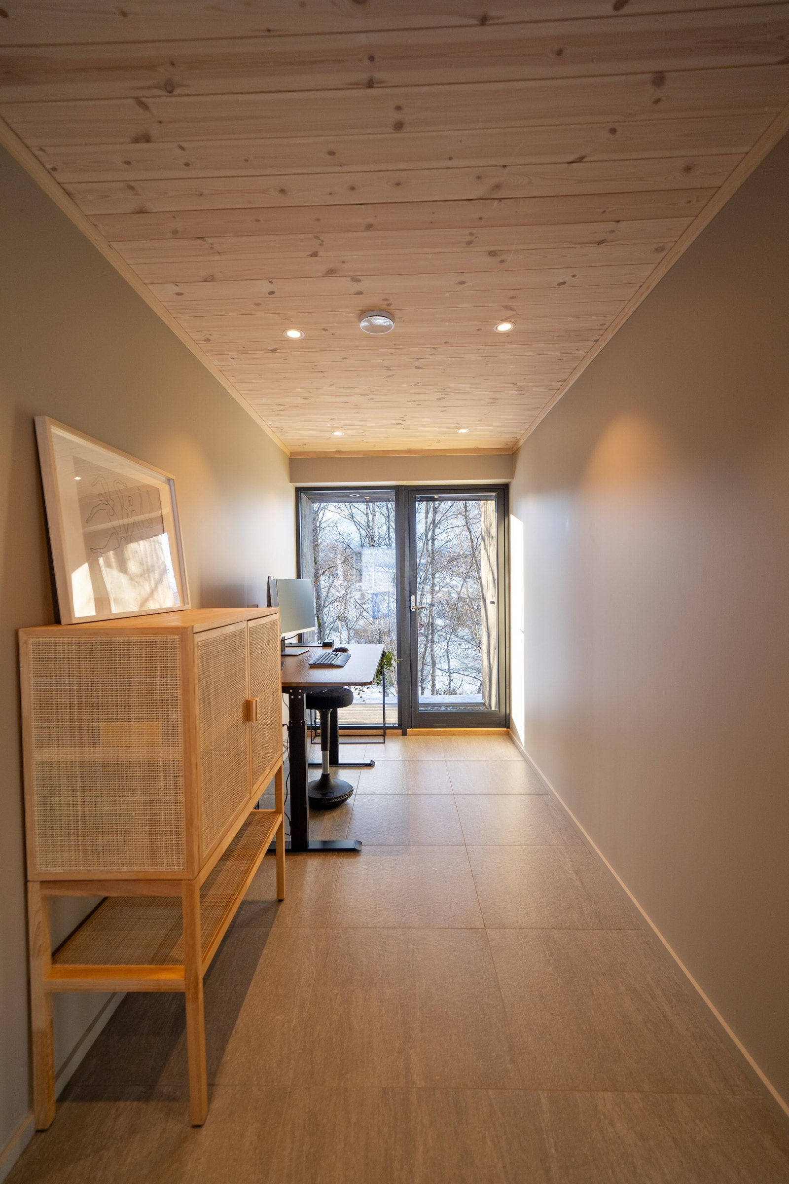 Bebuar i dette huset har etablert kontorplass i mellombygget Galleribilde