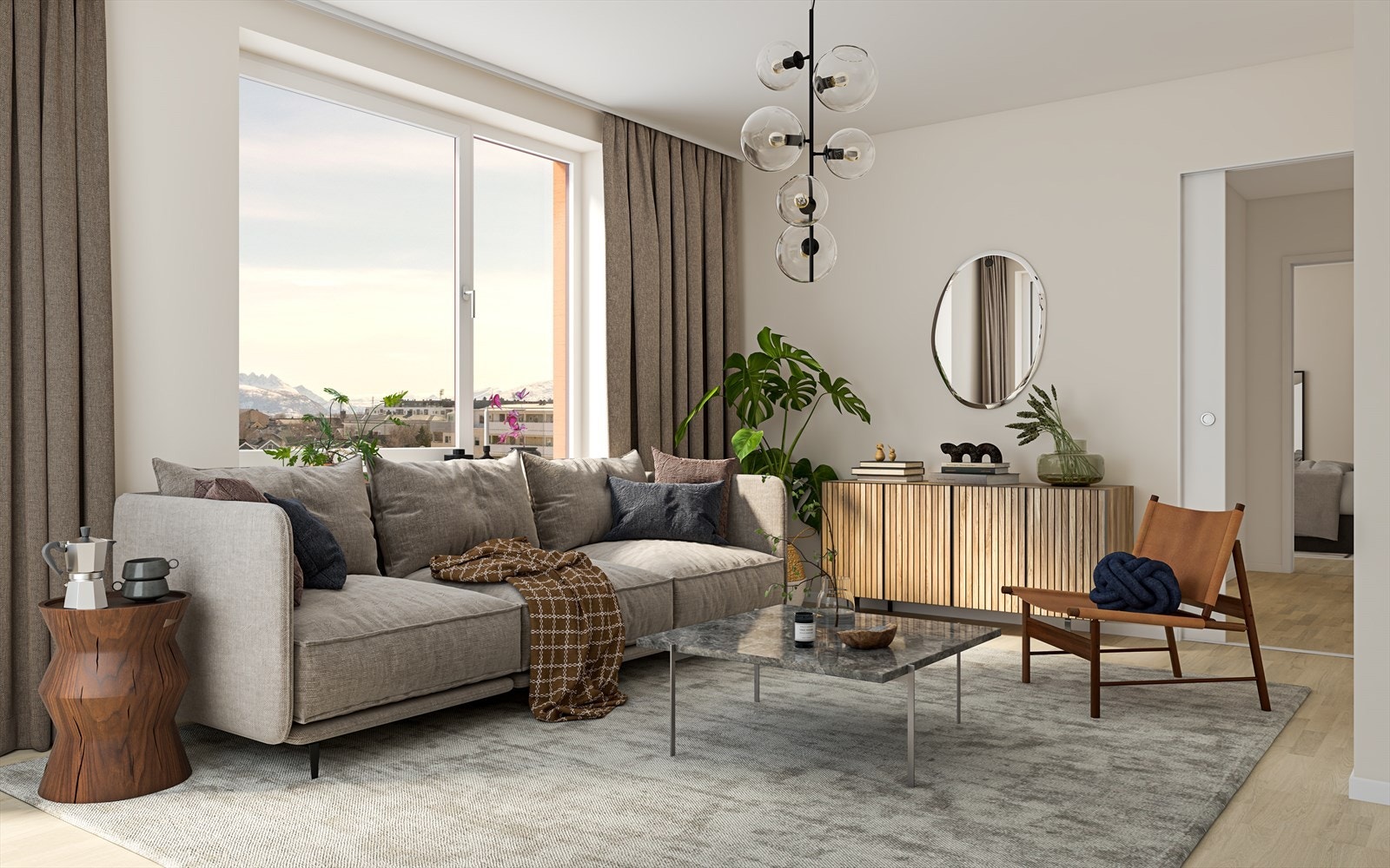 011_Lyse og flotte rom generelt gjør at du står fritt til å gjenspeile din egen personlighet i leiligheten!.jpg Galleribilde