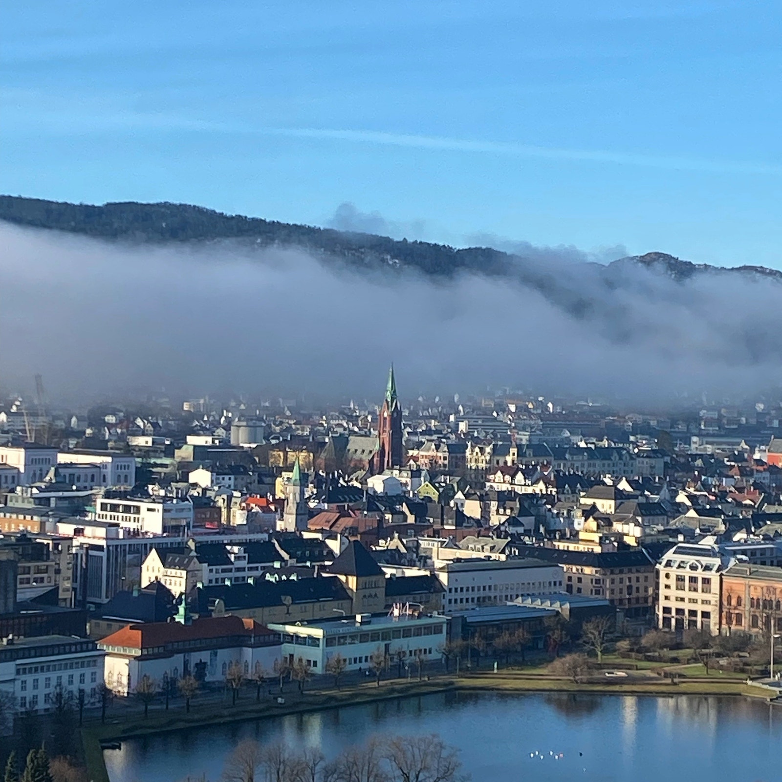 Utsikt fra balkong Galleribilde