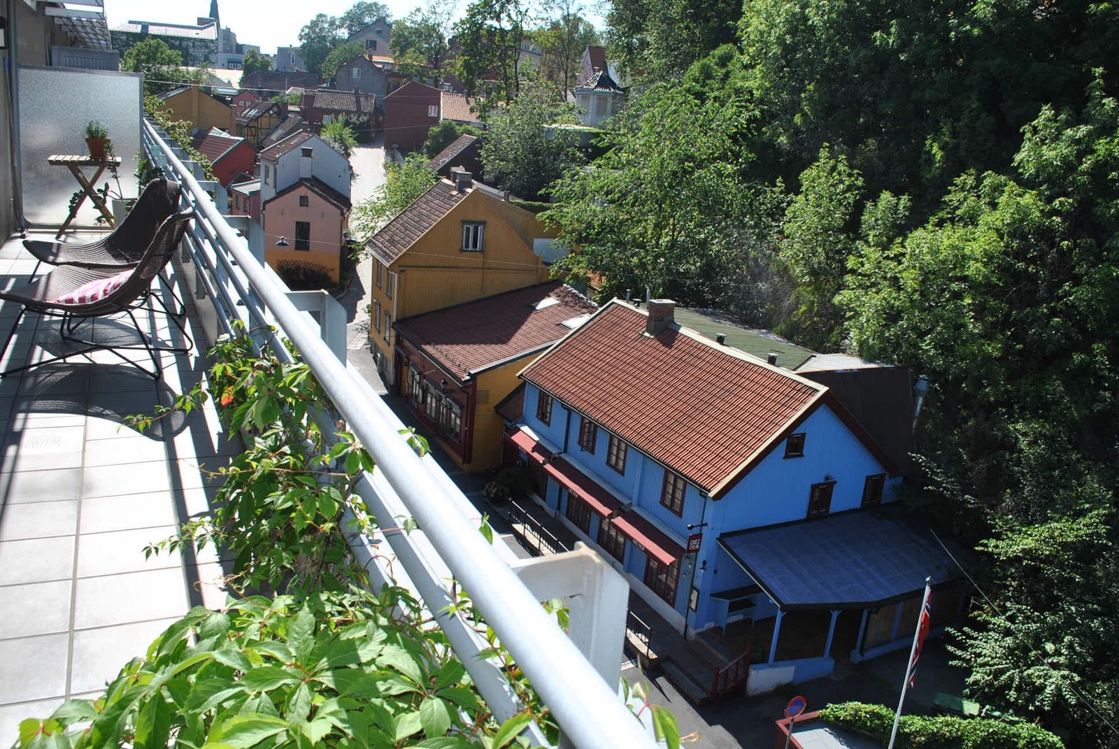 Takterrasse med utsikt Galleribilde