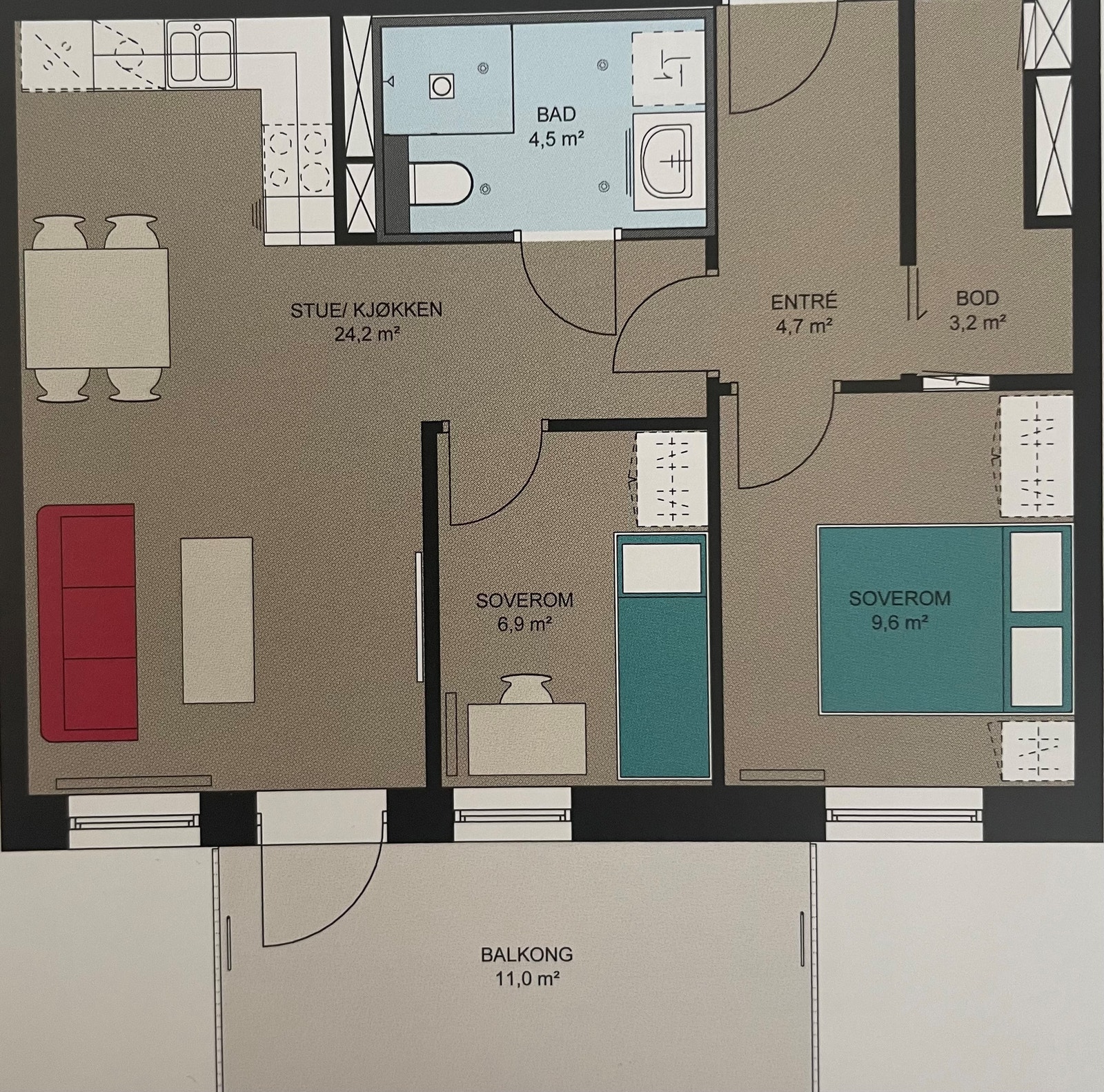 Plantegning Galleribilde