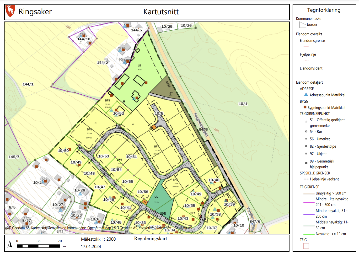 Reguleringskart Galleribilde