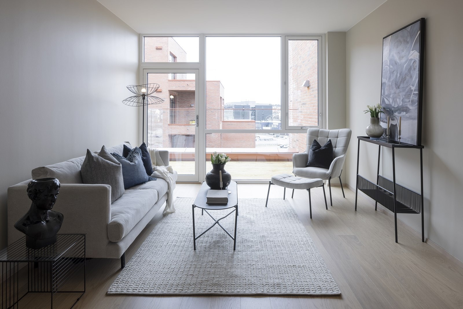 stor romslig stue Galleribilde