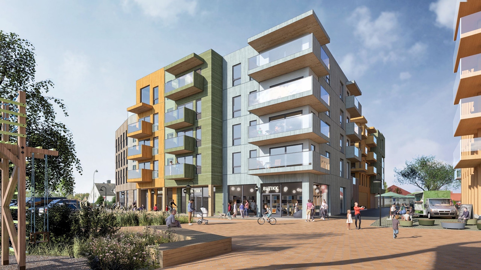 Intensjonen med Tolvsrød torg, i tillegg til å skape et hyggelig bosted og en levende møteplass, er å samle de viktigste forretnings-, serverings- og tjenestetilbudet man trenger i dagliglivet på Tolvsrød. Galleribilde