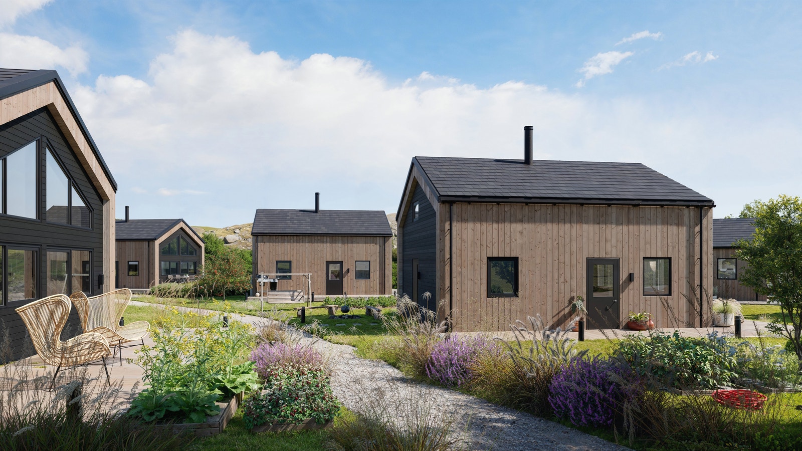 Nå kan du sikre deg ny hytte med muligheter til å dyrke både poteter, grønnsaker, frukt og bær. Galleribilde