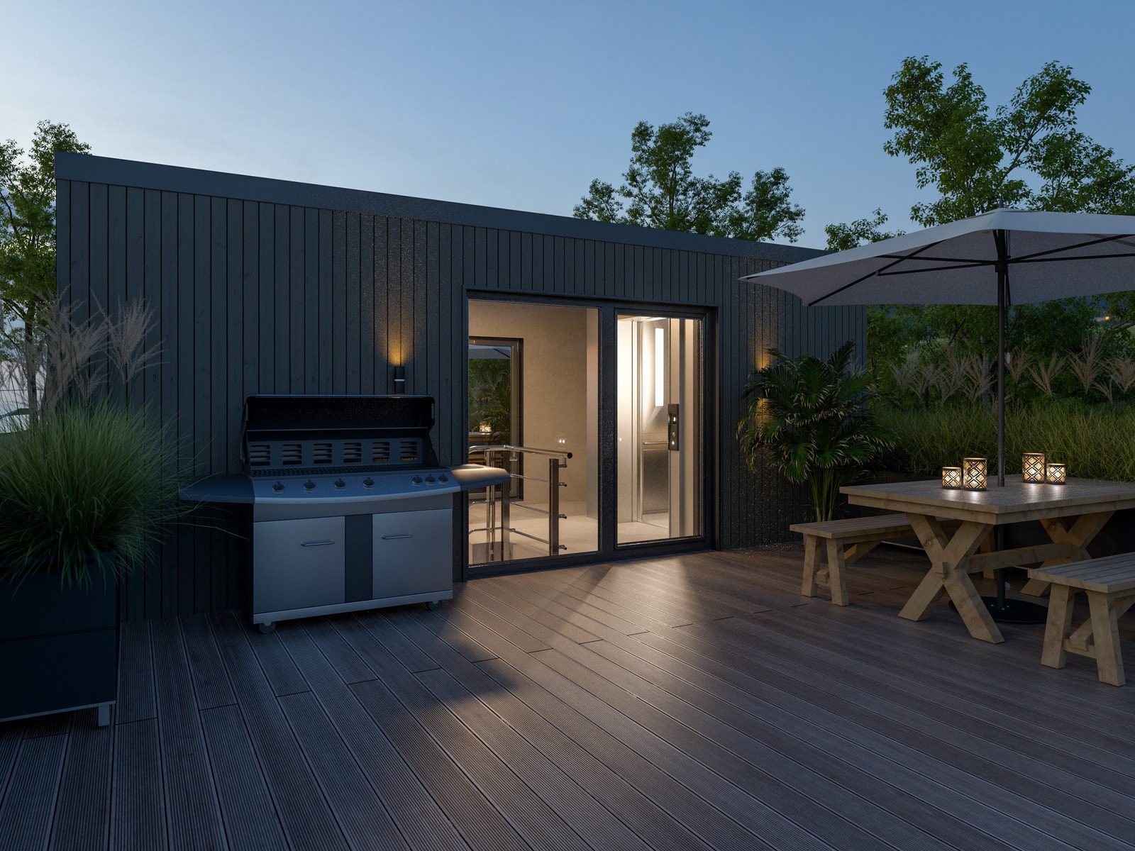 Takterrasse Galleribilde