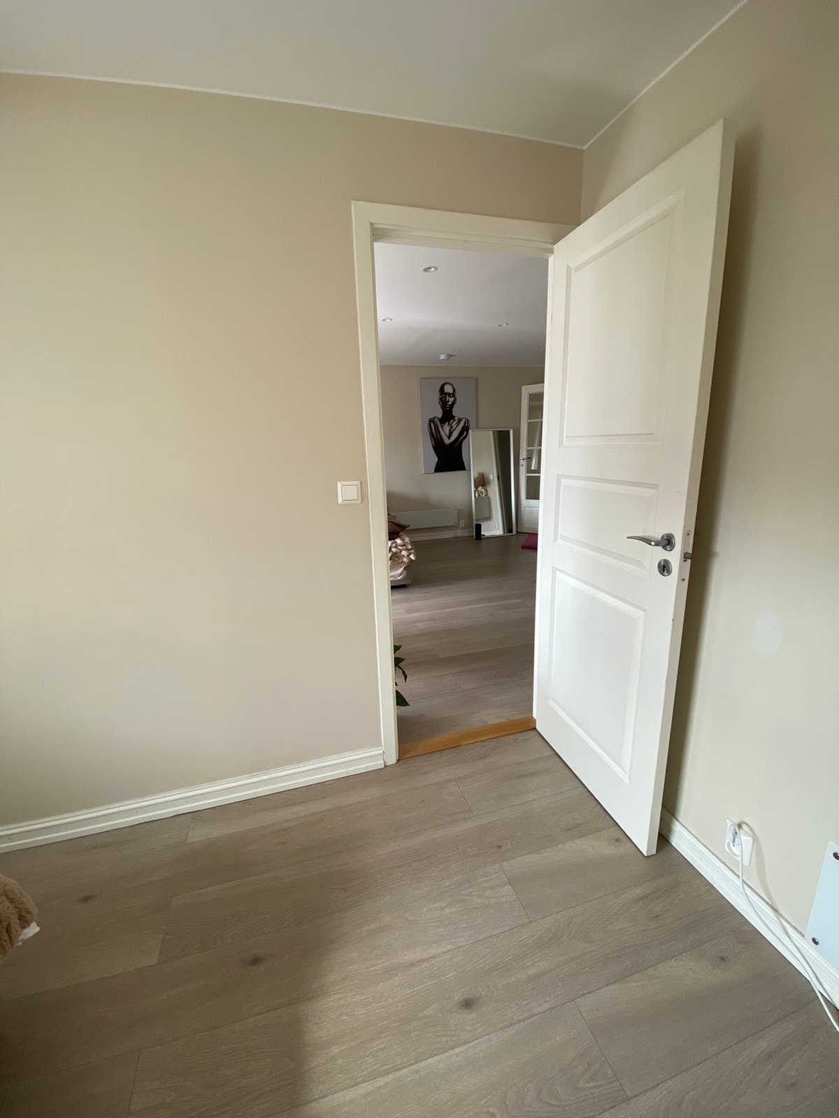 Ut til stua fra rommet Galleribilde