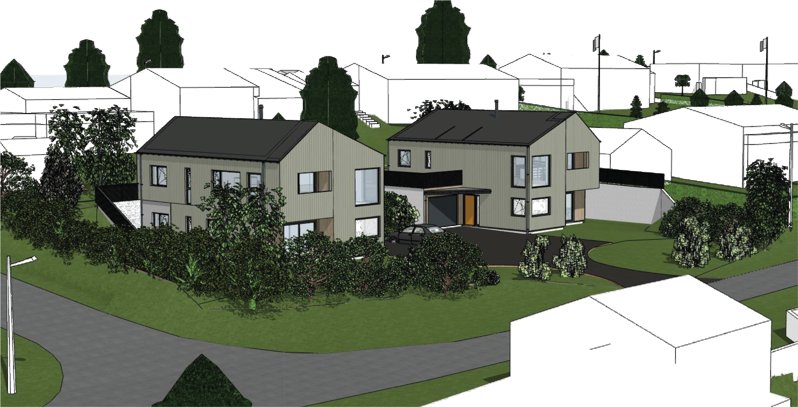 Perspektiv fra sørvest Galleribilde