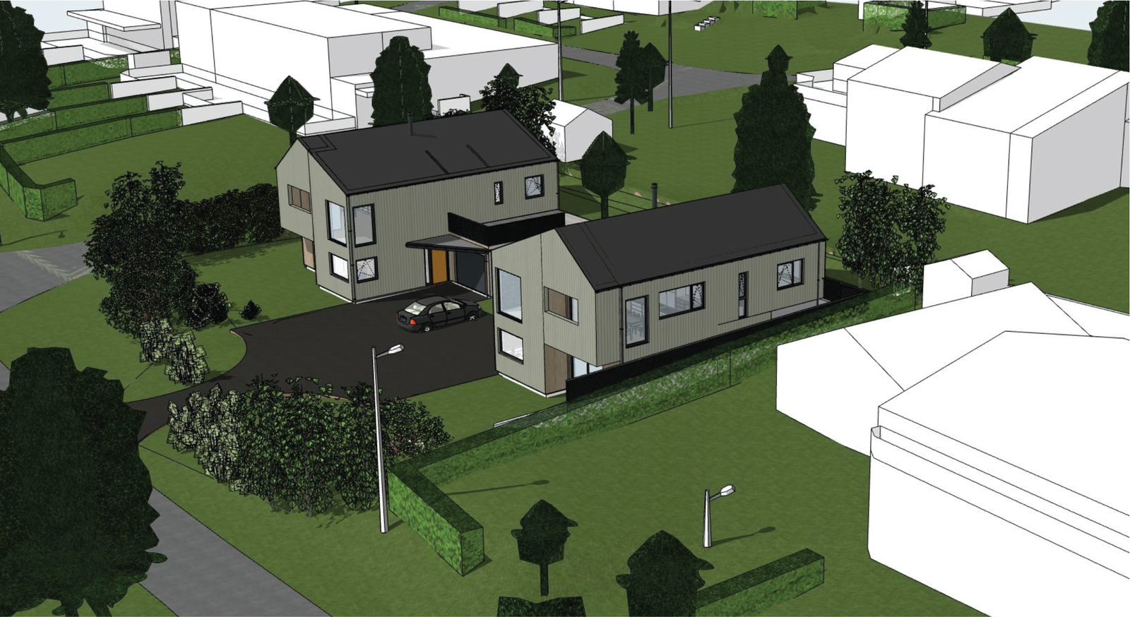 Perspektiv fra sørøst Galleribilde