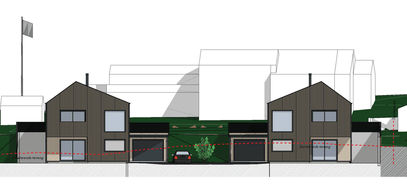 Fasade sør Galleribilde