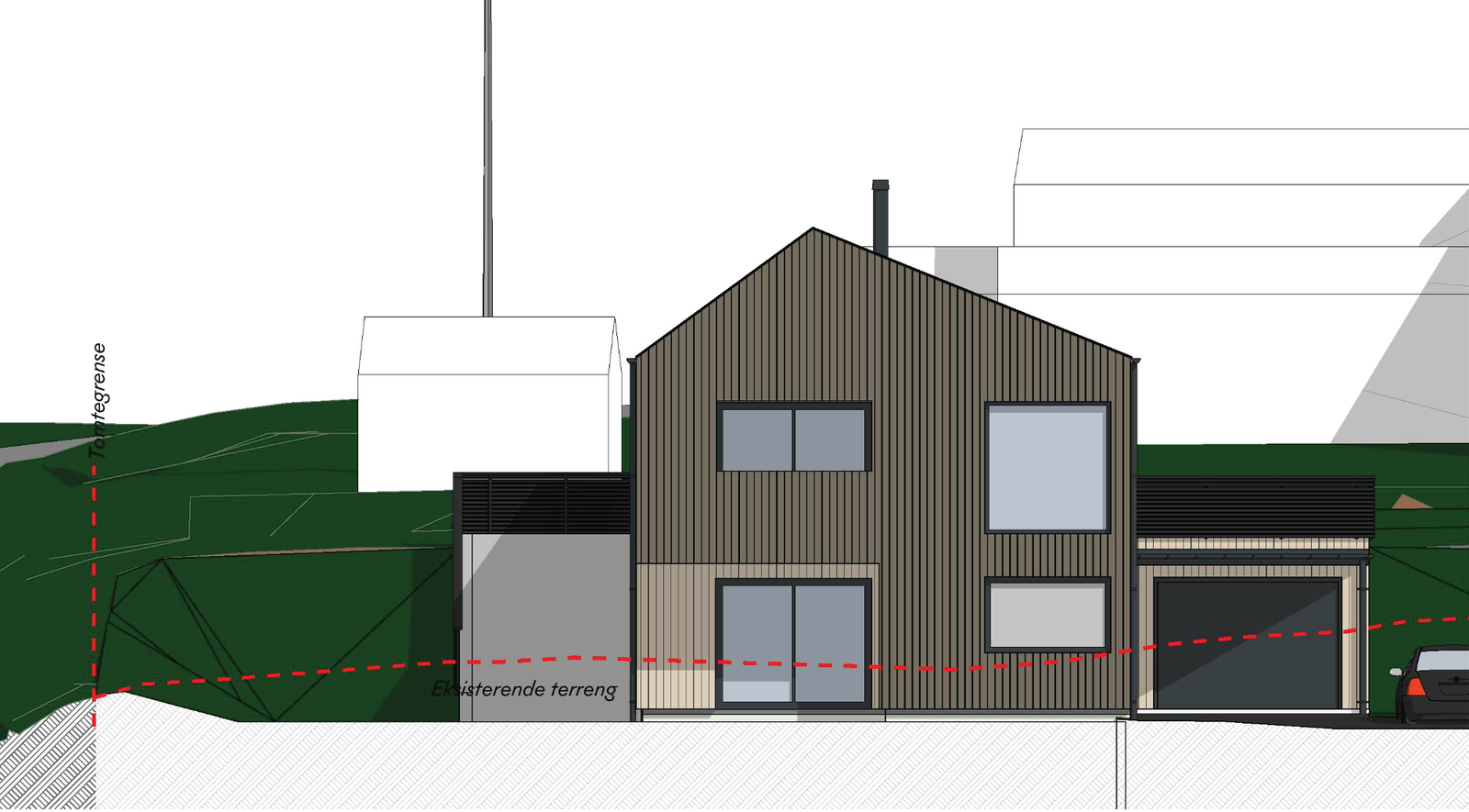 Fasade sør Galleribilde