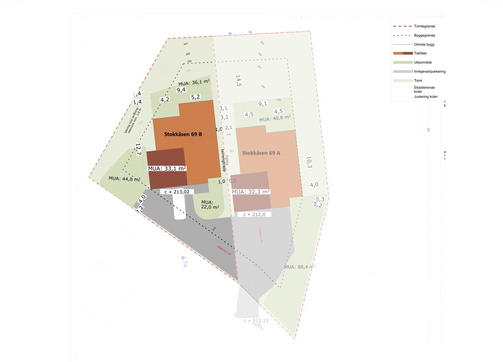 Situasjonsplan, Stokkåsen 69B Galleribilde