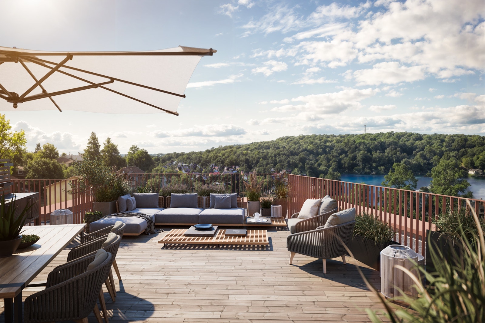 Bekkely, en flytende overgang mellom det urbane og det naturskjønne. Galleribilde