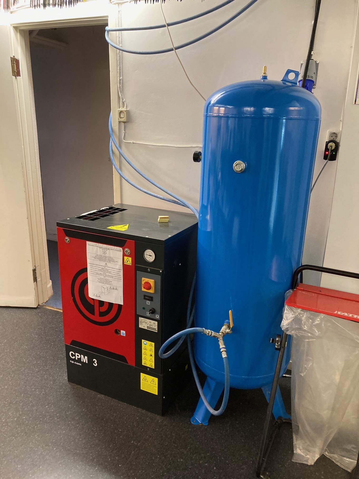 Trykkluftsystem - kompressor + tank Galleribilde