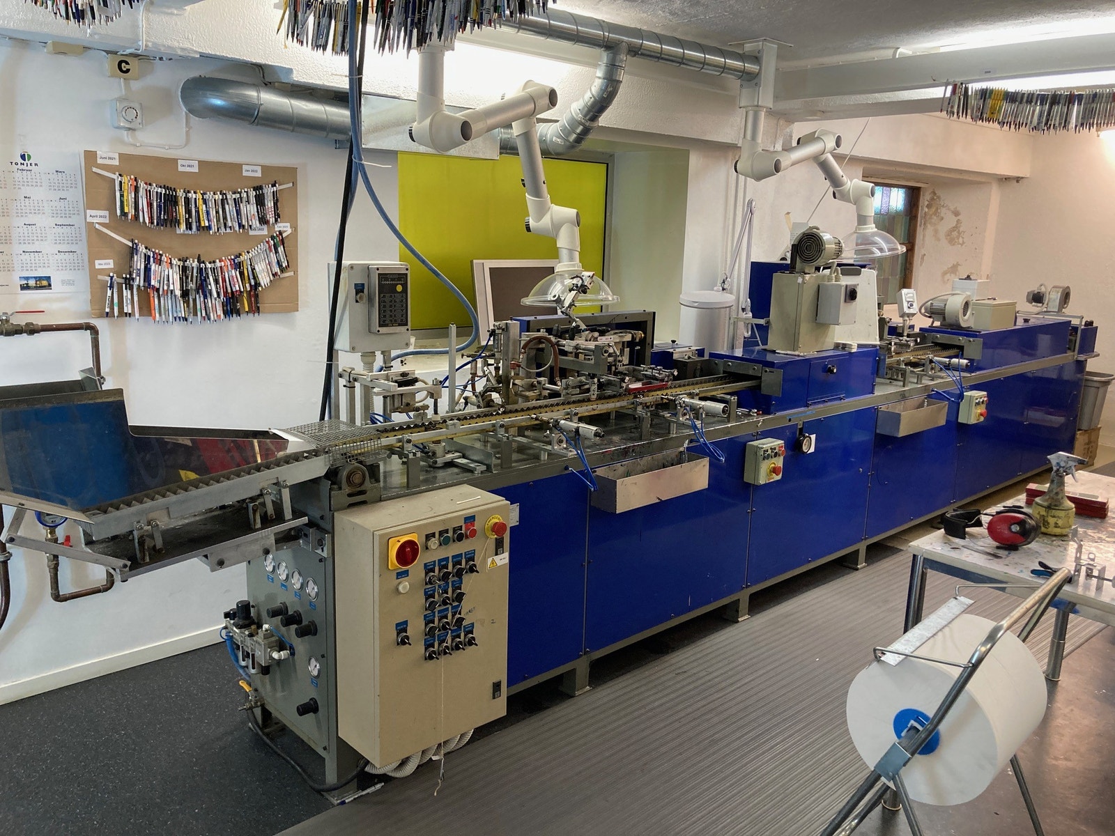 Trykkemaskin for kulepenner (silketrykk) Galleribilde