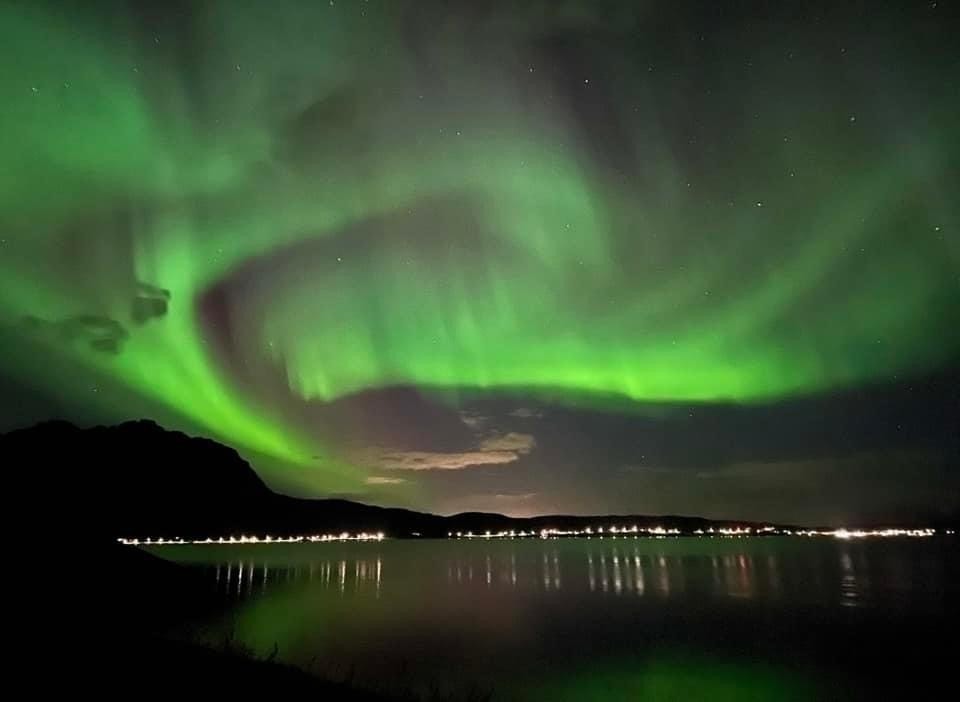 Nordlys fra stue Galleribilde