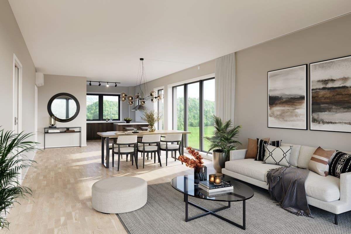 Illustrasjon fra Bladfaksveien 6 - Tilsvarer leilighet 102, 201, 301 og 401 BRA 101kvm; 1.- 4.etg i Bladfaksveien 4 Galleribilde