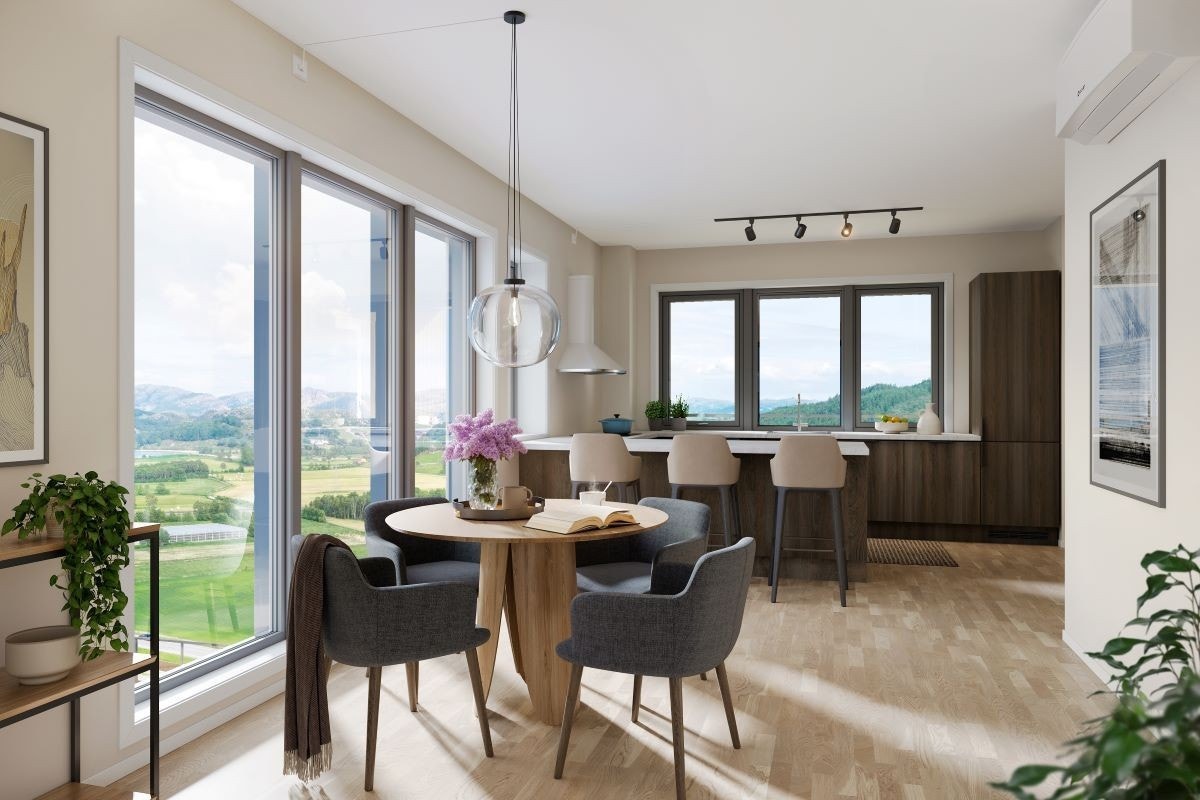 Illustrasjon fra Bladfaksveien 6 - Tilsvarer leilighet 204, 304, 404 og 503 BRA 91,7kvm; 2.- 5.etg i Bladfaksveien 4 Galleribilde