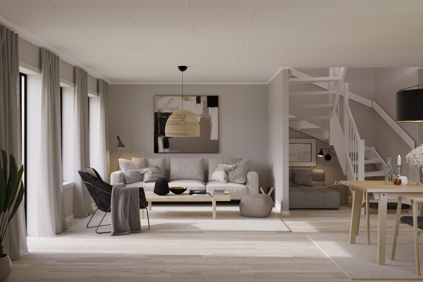 E1-E2 stue. Illustrasjoner er av illustrativ karakter og avvik kan forekomme Galleribilde