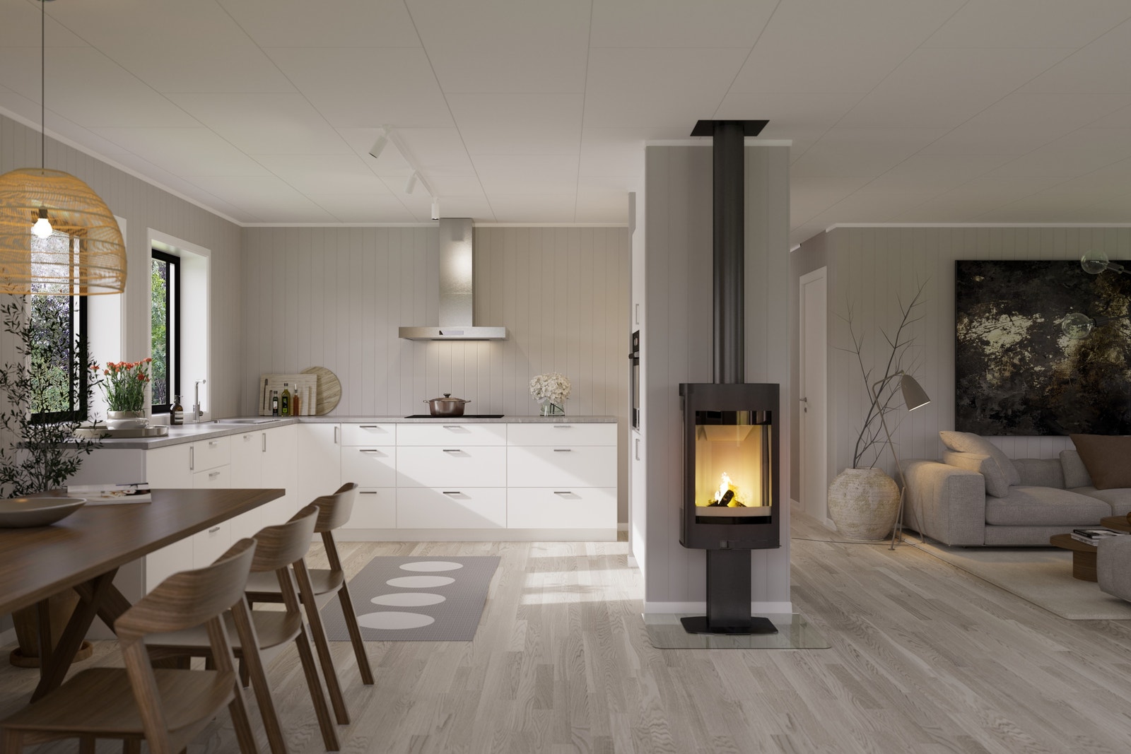 F1 kjøkken. Illustrasjoner er av illustrativ karakter og avvik kan forekomme Galleribilde