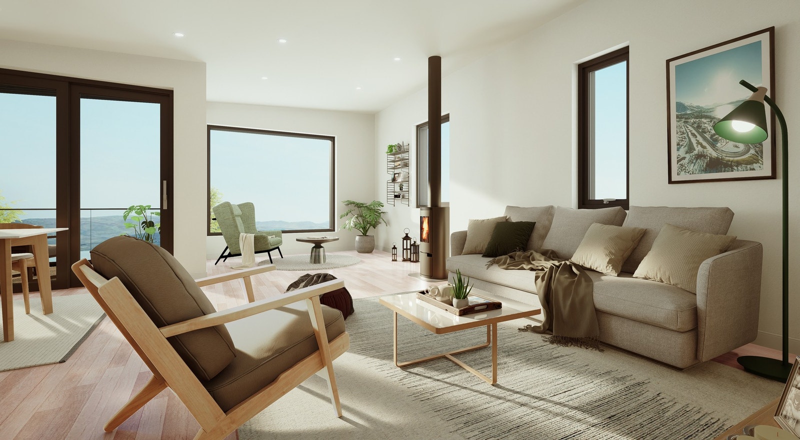 Eksempel på stue. Galleribilde