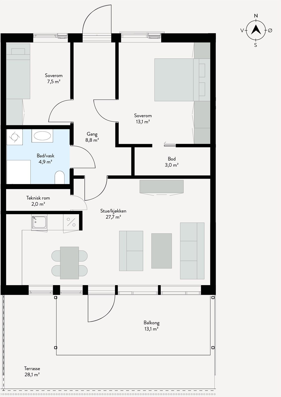 Plantegning Galleribilde