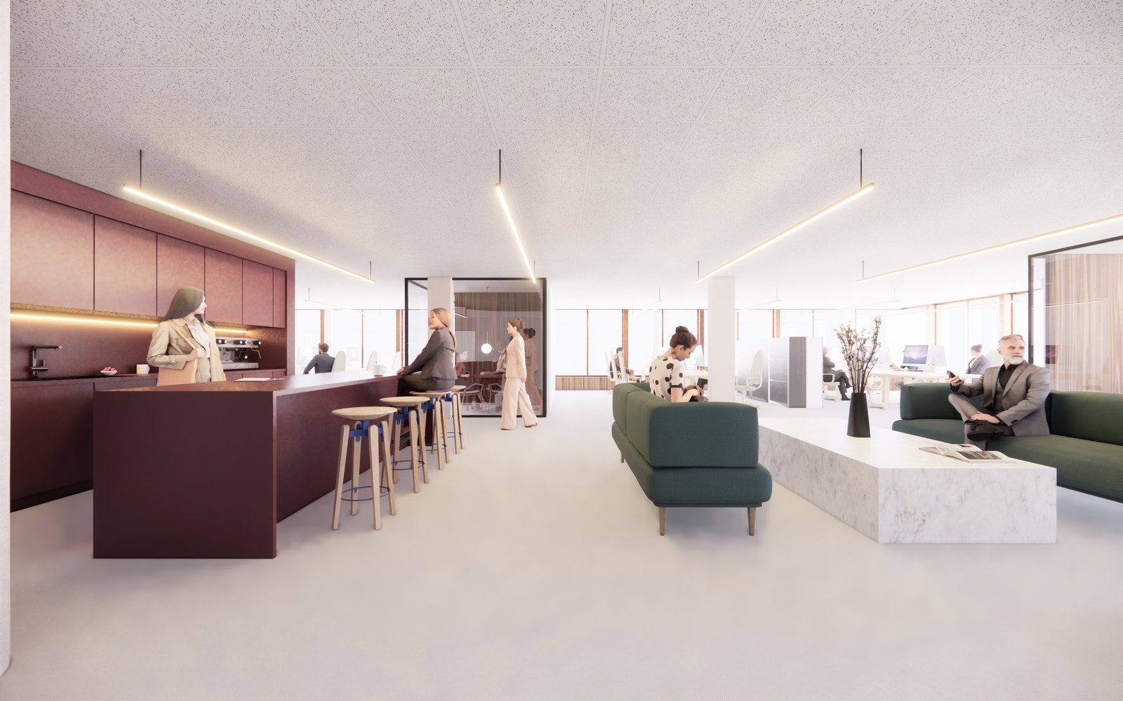 Eksempel på kontorlokale Galleribilde