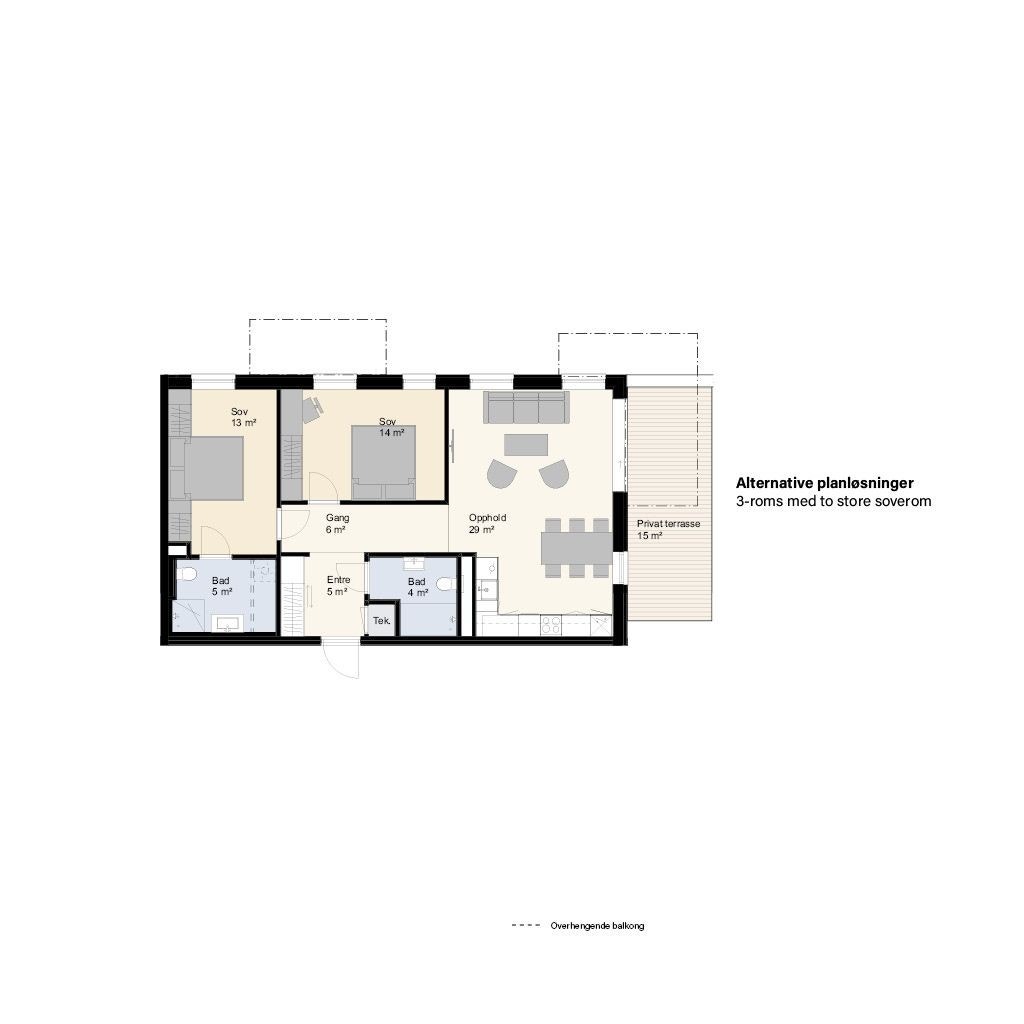 Alternativ planløsning A202 Galleribilde