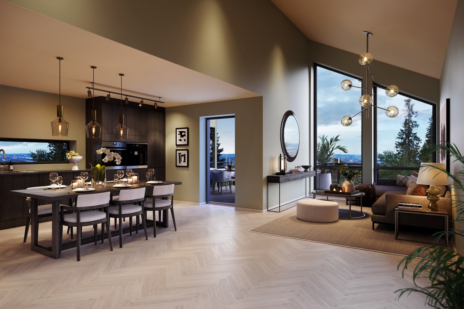 Berga - en moderne og stilren enebolig. Her kan du tilpasse løsningene før byggestart. Galleribilde